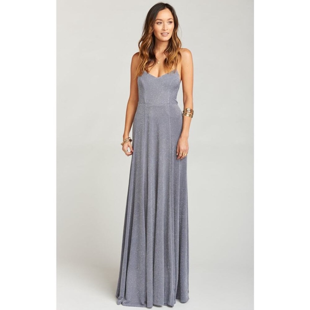 Show Me Your MuMu Godshaw Goddess Gown in Dancing Queen Shine Smoke Size XXL